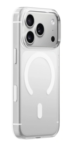 Чехол-накладка Kzdoo Mag Guardian Magsafe для iPhone 17 Pro Max силиконовый (прозрачный)