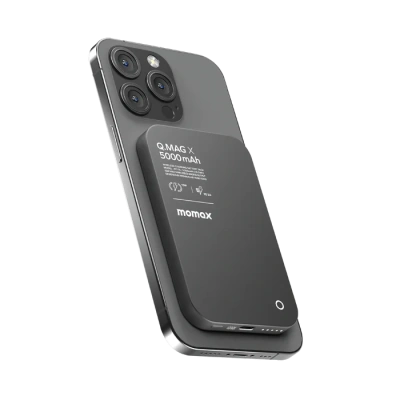 Внешний аккумулятор Momax Q.MAG X MagSafe 5000mAh 15W (черный) (IP116A)