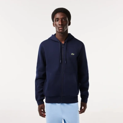 Мужская флисовая толстовка Lacoste на молнии