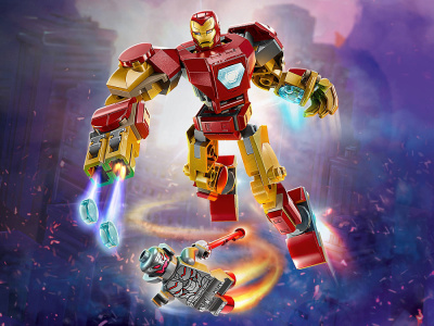 Super Heroes 76307 Конструктор Робот Железного Человека против Альтрона