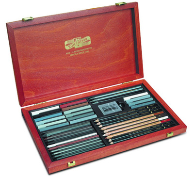 Набор для графики Koh-I-Noor "Gioconda Art Set" 39 предметов, в деревянной коробке