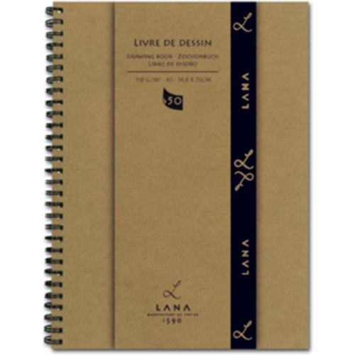 Альбом для рисования на спирали Lana "Livre de Dessin" А5 50 л 150 г
