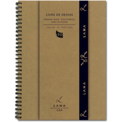 Альбом для рисования на спирали Lana "Livre de Dessin" А5 50 л 150 г