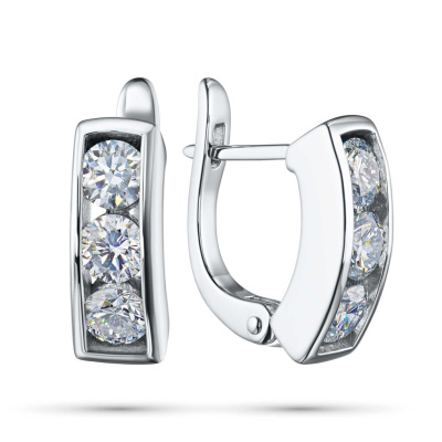 Серьги из белого золота э4712сг02135400