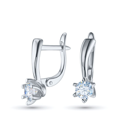 Серьги из белого золота э4712сг01130900
