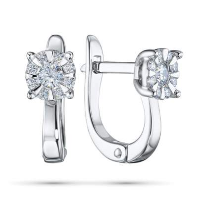 Серьги из серебра э0612сг01182100