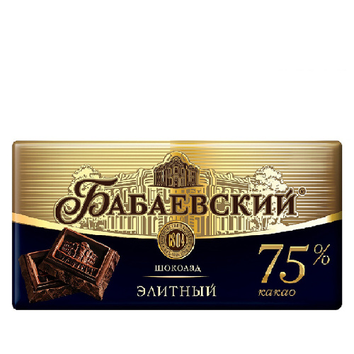 Шоколад Бабаевский элитный 75% какао, 90 гр.