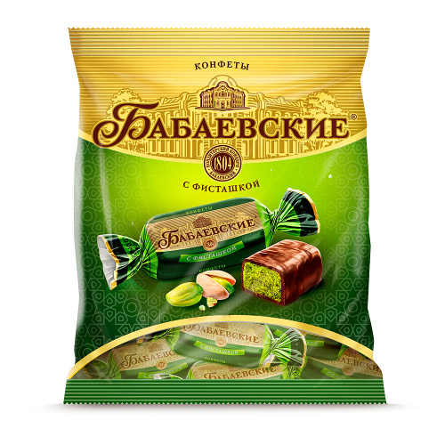 Конфеты «Бабаевские» с фисташкой, 200 гр.