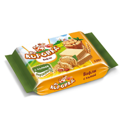 Вафли Коровка с халвой 150 гр.