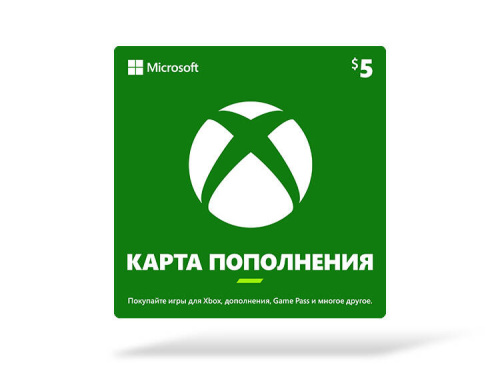 Карта оплаты Xbox 5 USD [Цифровая версия] (US)