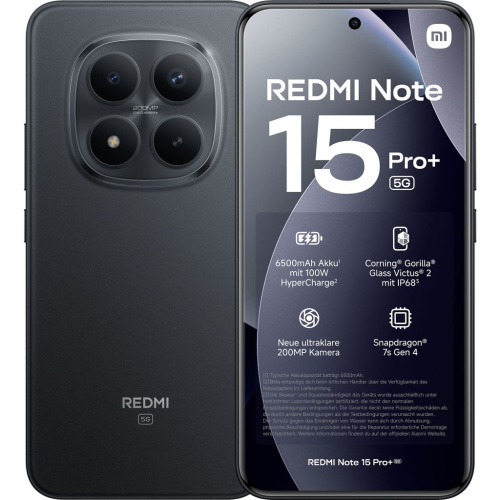 Xiaomi Redmi Note 15 Pro+ 5G 8/256Gb (Black)