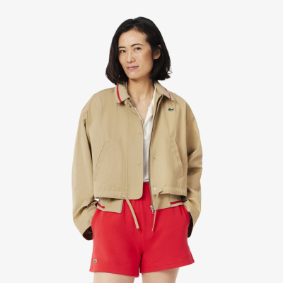 Женская куртка Lacoste из хлопка