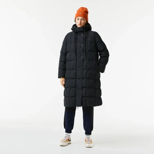 Женская длинная стеганая куртка Lacoste