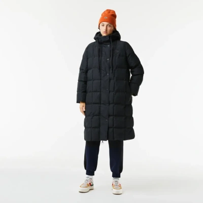 Женская длинная стеганая куртка Lacoste