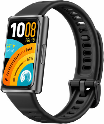 Умные часы HUAWEI Band 11 Pro чёрные, с чёрным ремешком