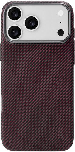 Клип-кейс Rocket Graphic для Apple iPhone 18 Pro Max с MagSafe Бордовый