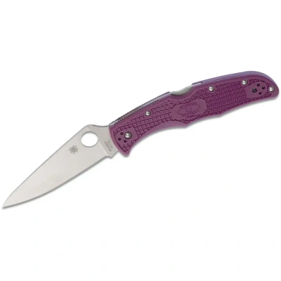 Складной нож Spyderco Endura 4 Purple, сталь VG-10, рукоять FRN фиолетовая