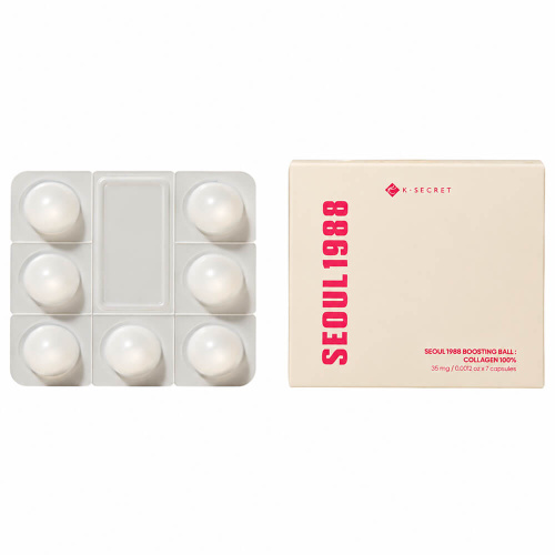 Коллагеновые капсулы для усиления ухода K-SECRET Seoul 1988 Boosting Ball: Collagen 100%