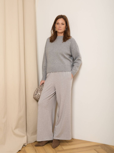 Джемпер из кашемира женский 1031 серо-голубой