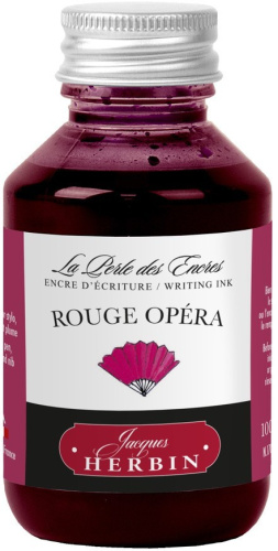 Чернила в банке Herbin, 100 мл, Rouge opera Розово-красный
