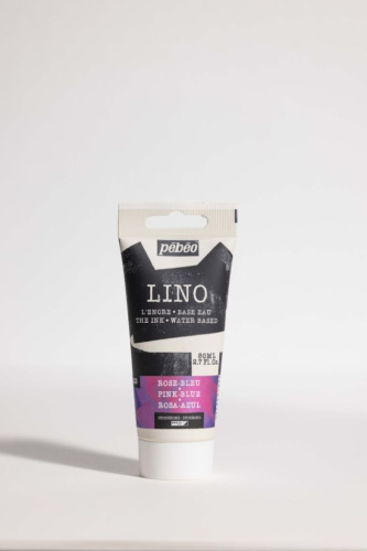 Краска для линогравюры Pebeo "LINO" 80 мл, дуохром розово-синий