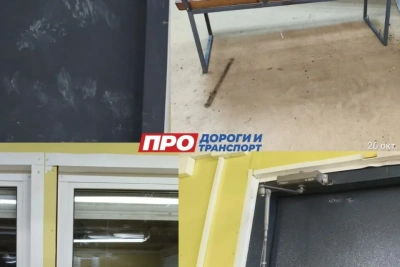 В Якутске повредили несколько теплых остановок / ЯСИА   