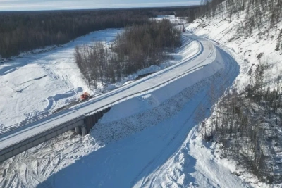 В Томпонском районе открыли движение по двум новым мостам через реки Улах и Куранах / ЯСИА   
