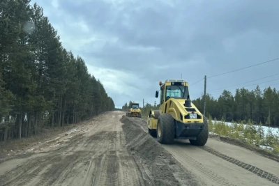 В Ленском районе Якутии завершается первый этап обновления трассы «Умнас» / ЯСИА   