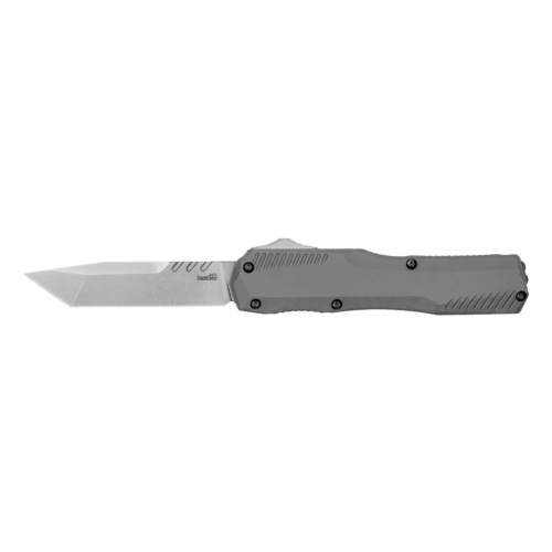Фронтальный автоматический нож Kershaw Livewire Tanto, сталь MagnaCut, рукоять алюминий, серый