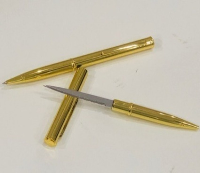 Скрытая ручка-нож Штурм, золотая