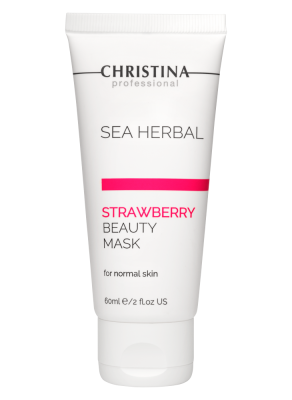 Sea Herbal Beauty Mask Strawberry for normal skin - Маска красоты на основе морских трав для нормальной кожи «Клубника», 60 мл