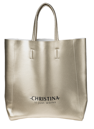Christina Shopper bag gold - Сумка-шоппер золотая Christina