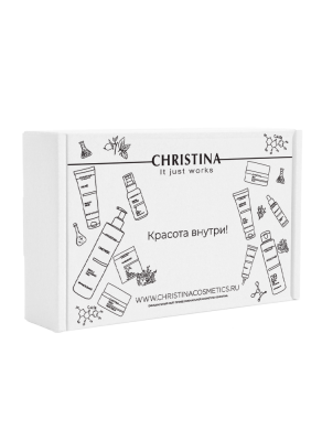 White Gift Box Christina - Коробка упаковочная (белая гофра) 240*170*80