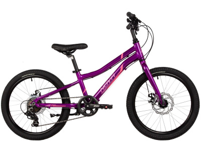 Детский велосипед Novatrack Novara 20 Disc, год 2025, цвет Фиолетовый