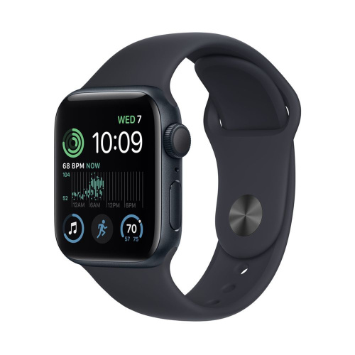 Смарт-часы Apple Watch SE (2024) 40mm Midnight Aluminium Case with Midnight Sport Band (M/L)