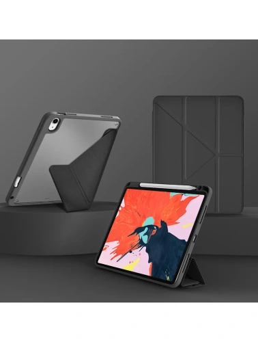 Чехол-книжка WIWU  Smart Folio для Apple iPad 10.9 2020/Air 11 2024 (полиуретан с подставкой) (черный)