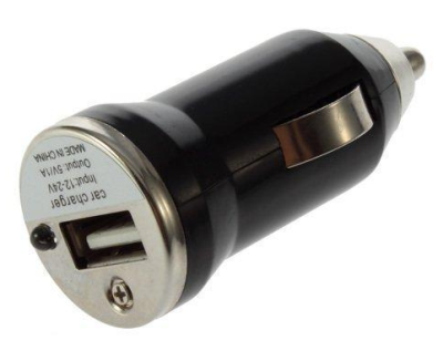 Автомобильное зарядное устройство для смартфона USB 5W 2.1A (Back)