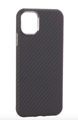 Чехол-накладка K-Doo Kevlar Case для iPhone 13 Pro карбоновый (черно-серый в полоску)