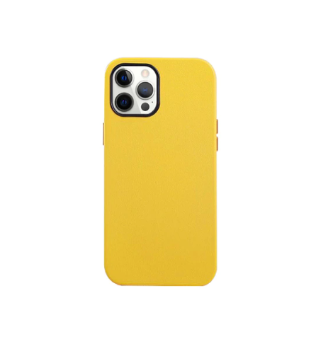 Чехол-накладка K-Doo Noble Collection для Apple iPhone 13 искусcтвенная кожа (желтый)