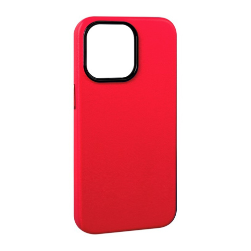 Чехол-накладка K-Doo Noble Collection для iPhone 13 Pro искусственная кожа (красный)
