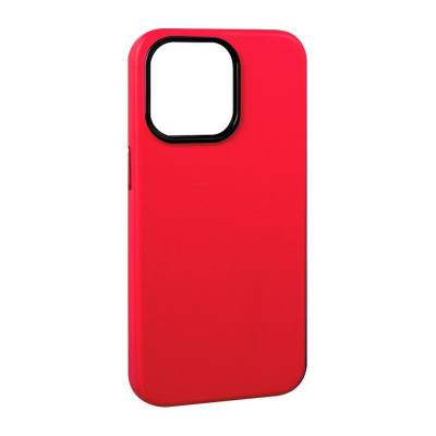 Чехол-накладка K-Doo Noble Collection для iPhone 13 Pro искусственная кожа (красный)