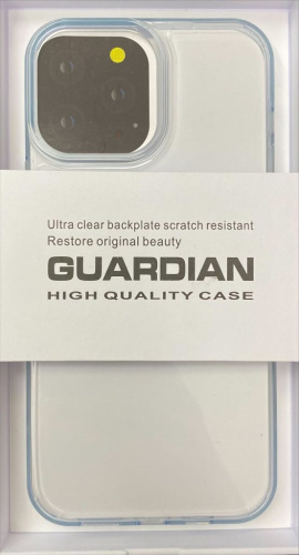 Чехол-накладка K-Doo Guardian Case для iPhone 13 Pro силиконовый (прозрачно-голубой)