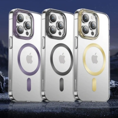 Чехол-накладка Keephone Dazzle Pro Magsafe для Apple iPhone 14 Pro Max пластиковый (черная рамка)