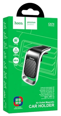 Автомобильный держатель Hoco (CA74) Universe для смартфона Magnetic holder в воздуховод (черный)