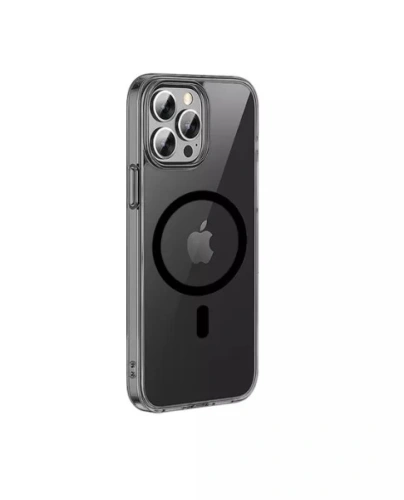 Чехол-накладка Wiwu Frosted Series Magsafe для Apple iPhone 14 Pro Max пластиковый матовый (прозрачно-черный)