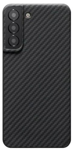 Чехол-накладка Kzdoo Keivlar Case для Samsung Galaxy S23+ карбоновый (черно-серый в полоску)