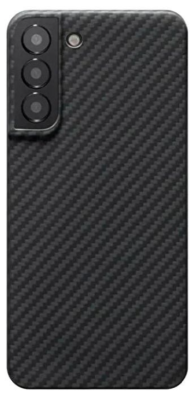 Чехол-накладка Kzdoo Keivlar Case для Samsung Galaxy S23+ карбоновый (черно-серый в полоску)