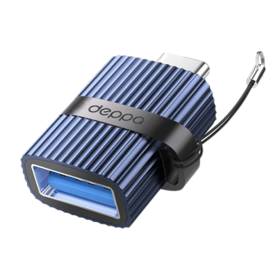 Адаптер Deppa (73133) OTG USB/Type-C (синий)