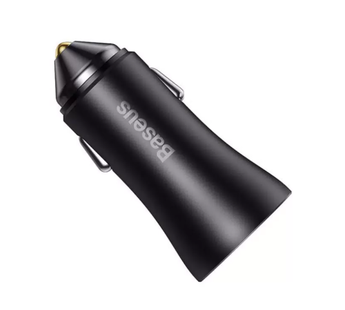 Автомобильный блок питания Baseus Car Charger 2x USB 60W (CGJM000013) (серый)