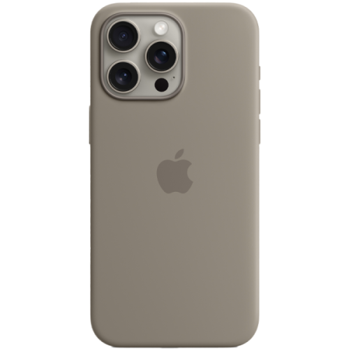 Чехол-накладка Silicone Case with MagSafe для iPhone 15 Pro Max силиконовый (темно-серый)
